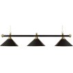 Pool billiard lamp with three shades, black thumbnail