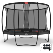 BERG Champion Regular Trampoline 430 Gris Levels + Safety Net Deluxe XL miniature