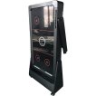 TopTable Twist 2in1 table de air-hockey/billard Noir/Noir 5FT miniature