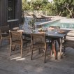 Table de tennis de table Cornilleau Origin Medium Outdoor Noir / Pierre miniature
