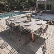 Table de tennis de table Cornilleau Origin Outdoor Blanc / Pierre miniature