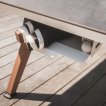 Table de tennis de table Cornilleau Origin Outdoor Blanc / Pierre miniature