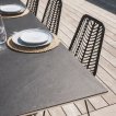 Table de tennis de table Cornilleau Origin Outdoor Blanc / Pierre miniature
