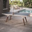 Table de tennis de table Cornilleau Origin Medium Outdoor Blanc / Pierre miniature