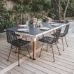 Table de tennis de table Cornilleau Origin Medium Outdoor Blanc / Pierre miniature