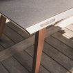 Table de tennis de table Cornilleau Origin Medium Outdoor Blanc / Pierre miniature