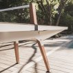 Table de tennis de table Cornilleau Origin Medium Outdoor Blanc / Pierre miniature