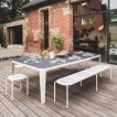 Table de tennis de table Cornilleau Hyphen Outdoor Blanc / Stone miniature