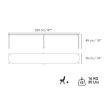 Cornilleau Hyphen Bench White / 220 cm thumbnail