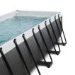 EXIT Black Leather piscine 540x250x100cm avec pompe à filtre à sable - noir miniature