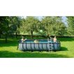 EXIT Wood pool 540x250x122cm with sand filter pump - brown thumbnail