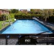 EXIT Wood piscine 540x250x100cm avec pompe de filtration - brun miniature