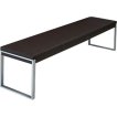 Aramith Fusion banquette cuir/alu 4 places B/B miniature