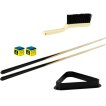 NORTH Bari Table de billard (pool) Noir/Bleu 4FT miniature