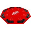 NORTH Table de poker octogonale 122cm, rouge miniature