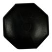 NORTH Poignée noire en plastique 16mm pour table de baby-foot miniature