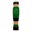 NORTH Lot de 11 joueurs de baby-foot vert en bois 16MM miniature