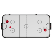 NORTH Arctic Table de air hockey Noir/Blanc 5FT miniature