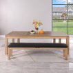 Top Table Lexor Pool Table Dinner Design Vintage Oak 7FT thumbnail