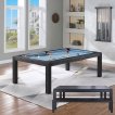 Table de billard Top Table Lexor Dinner Design Chêne noir 7FT miniature