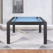 Top Table Lexor Pool Table Dinner Design Black-Oak 8FT thumbnail