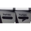 TopTable Twist 2in1 Junior table de air-hockey/billard Noir/Blanc 5FT miniature
