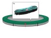 Berg Champion Inground Bord de Protection Vert 270 cm miniature