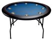 NORTH Table de poker Texas Bleue Ronde 8 personnes miniature