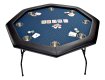 NORTH Octagon Table de poker bleue 8 places miniature