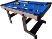 Table de billard (pool) TopTable Fun pliable bois/bleu 5FT miniature