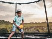 North Explorer Regular Trampoline 430 Rond Noir + Filet de sécurité miniature