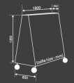 Cornilleau Housse de protection pour table de tennis de table Premium Gris miniature