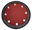 NORTH Texas Round Poker Table Red 8 Players thumbnail