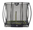 EXIT Silhouette trampoline enterré 153x214cm avec filet de sécurité - noir miniature