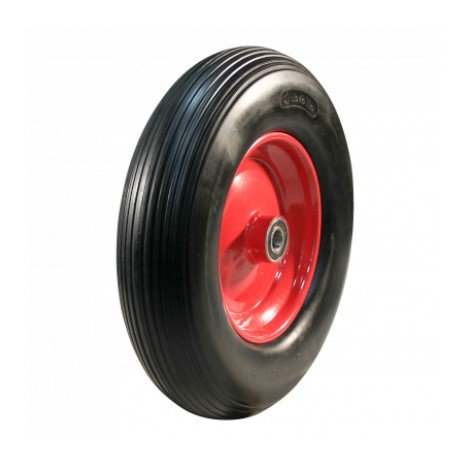 PU Tyre + Wheel 4.00x8 + 2.50Ax8 + 25 dia Steel