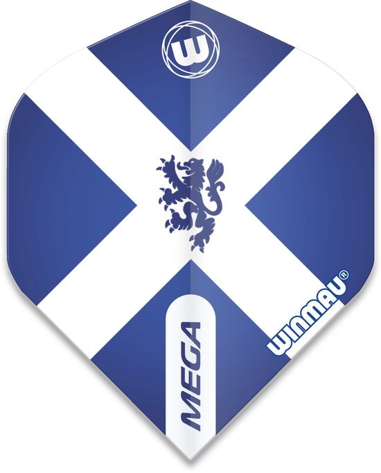 Ailettes de fléchettes Winmau Mega Standard Écosse
