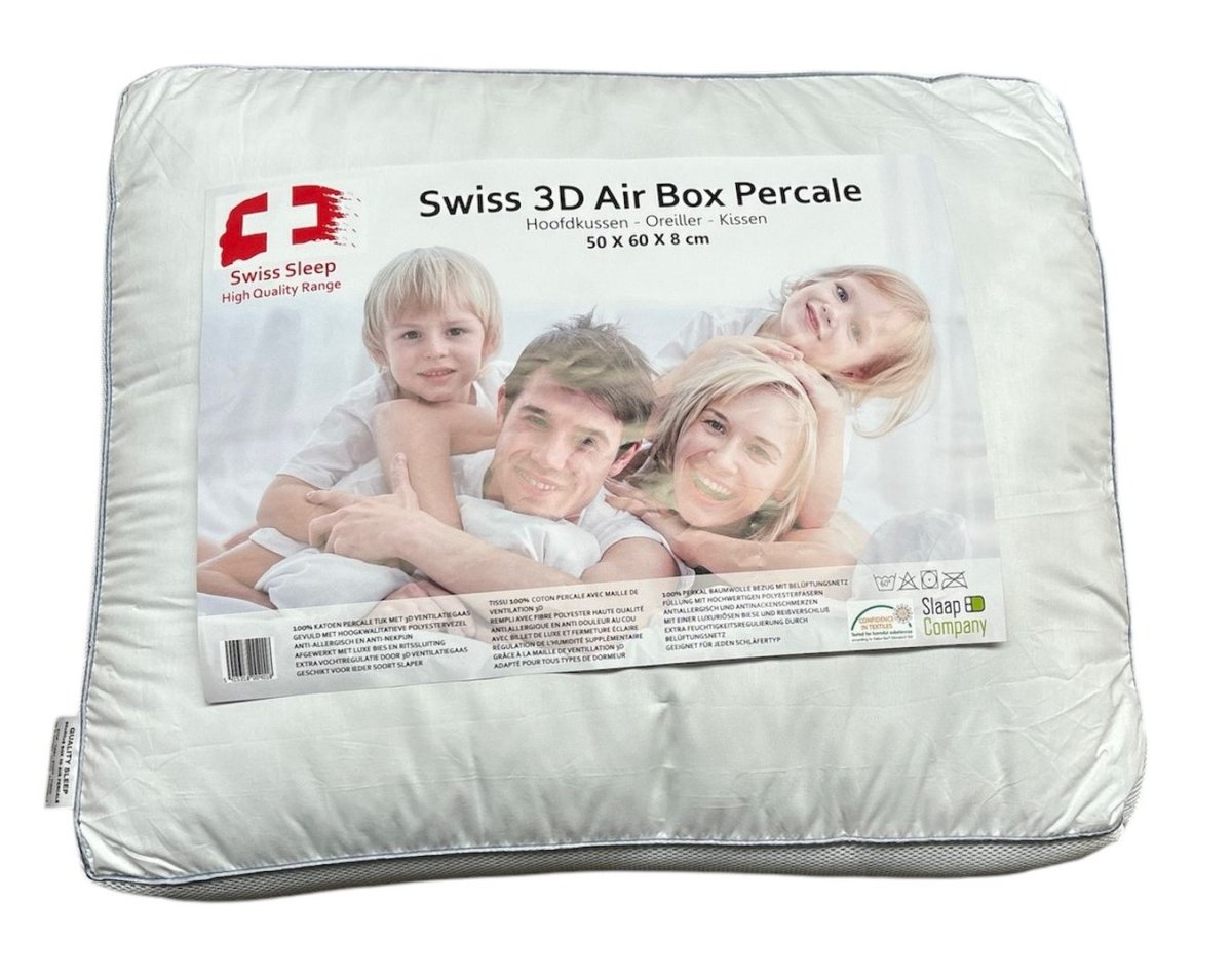 Zleep Pillow 3D Percale 50x60x8