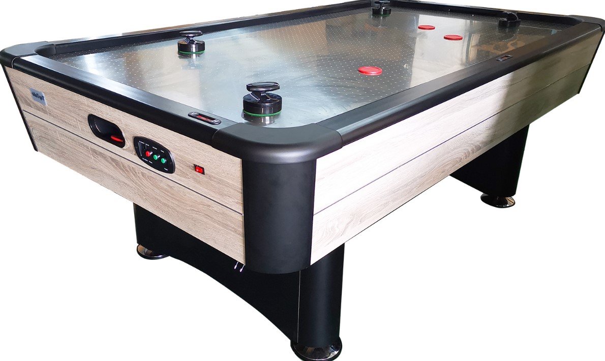 TopTable Typhoon Pro Wood/Stainless Steel Air Hockey Table 7FT