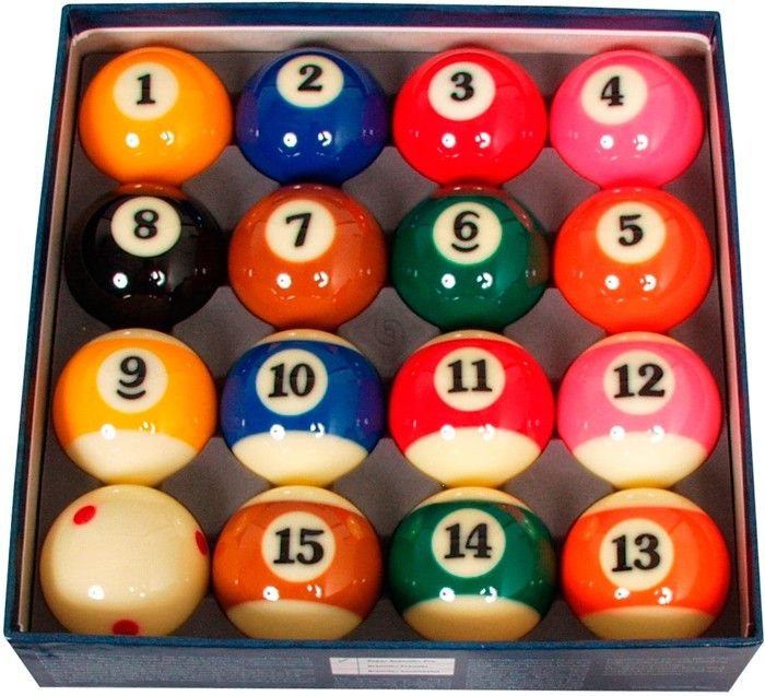 Billes de pool Super Aramith 57,2 mm TV Pro