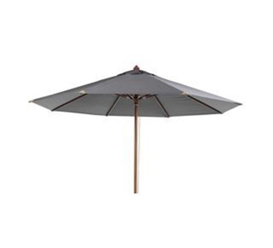 Gescova Parasol en bois carré 300 x 300 cm gris