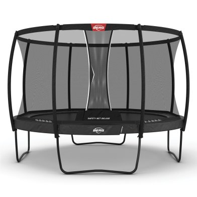 BERG Champion Regular Trampoline 380 Gris + Safety Net Deluxe