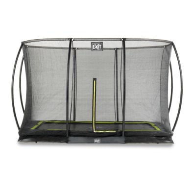 EXIT Silhouette inground trampoline 244x366cm met veiligheidsnet - zwart