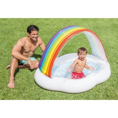 Intex Piscine bébé Nuage arc-en-ciel (142X119X84cm)