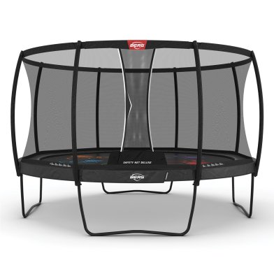 BERG Champion Regular Trampoline 430 Gris Levels + Safety Net Deluxe