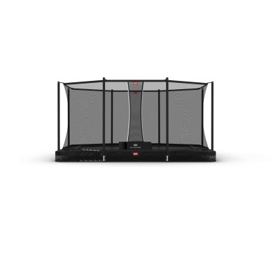 BERG Ultim Favorit InGround Trampoline 410 Noir + Safety Net Comfort