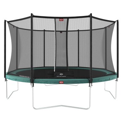 BERG Favorit Regular Trampoline 430 Green + Safety Net Comfort