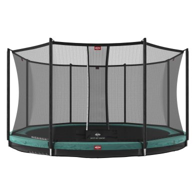 BERG Favorit InGround Trampoline 430 vert + Safety Net Comfort