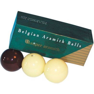 Carom ball set Super Aramith DARK RED 61.5 mm