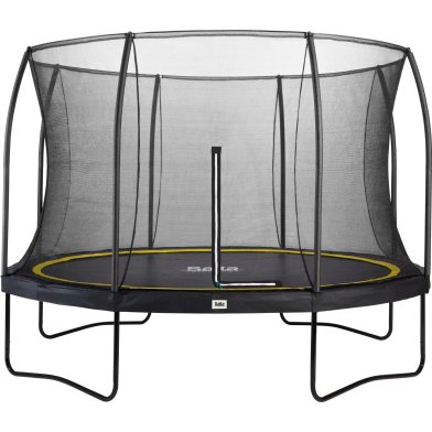 Trampoline Salta Comfort Edition 366 noire + filet de sécurité