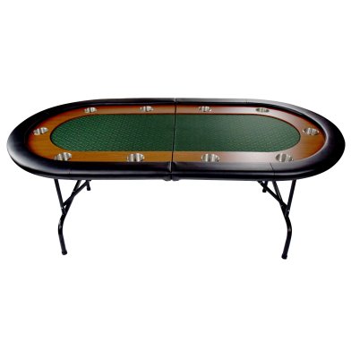 NORTH Table de poker Foldy Verte 10 personnes
